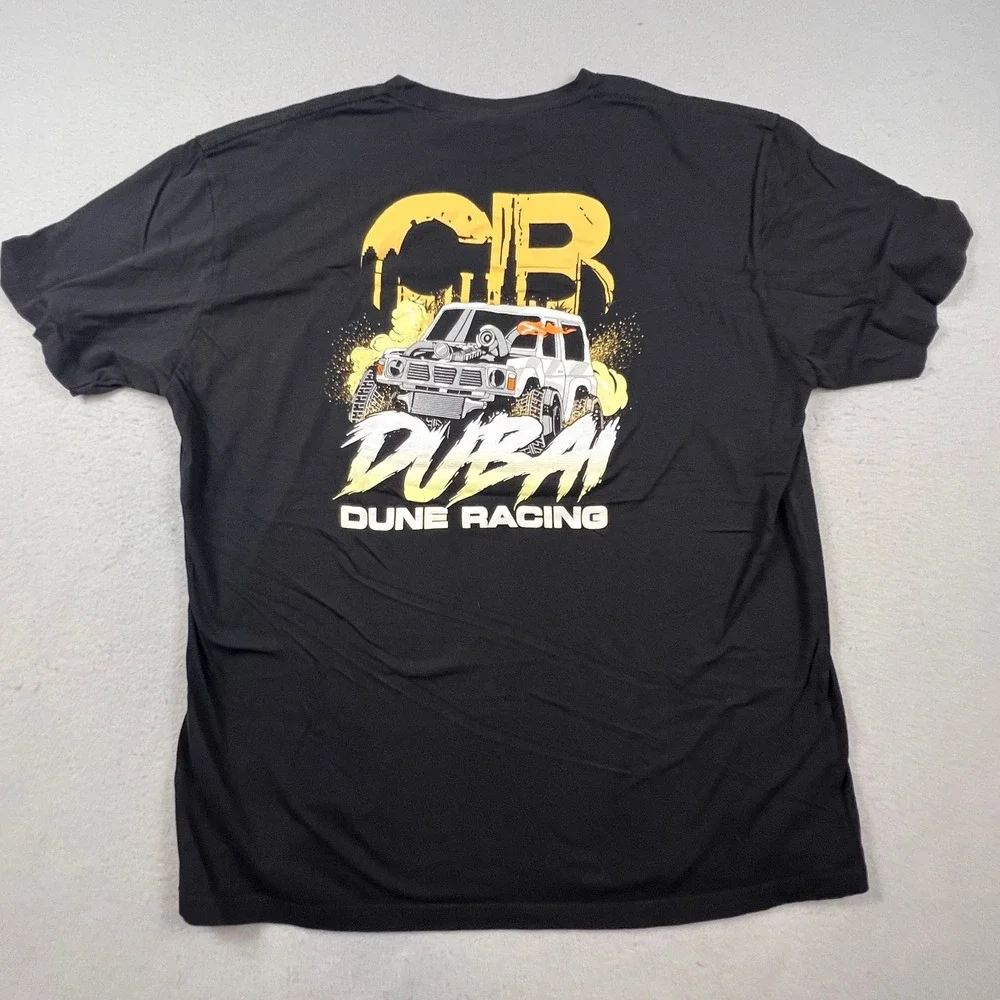 Next Level CB Dubai Dune Racing T-Shirt Mens XXL Black Graphic Tee Off-Road UAE